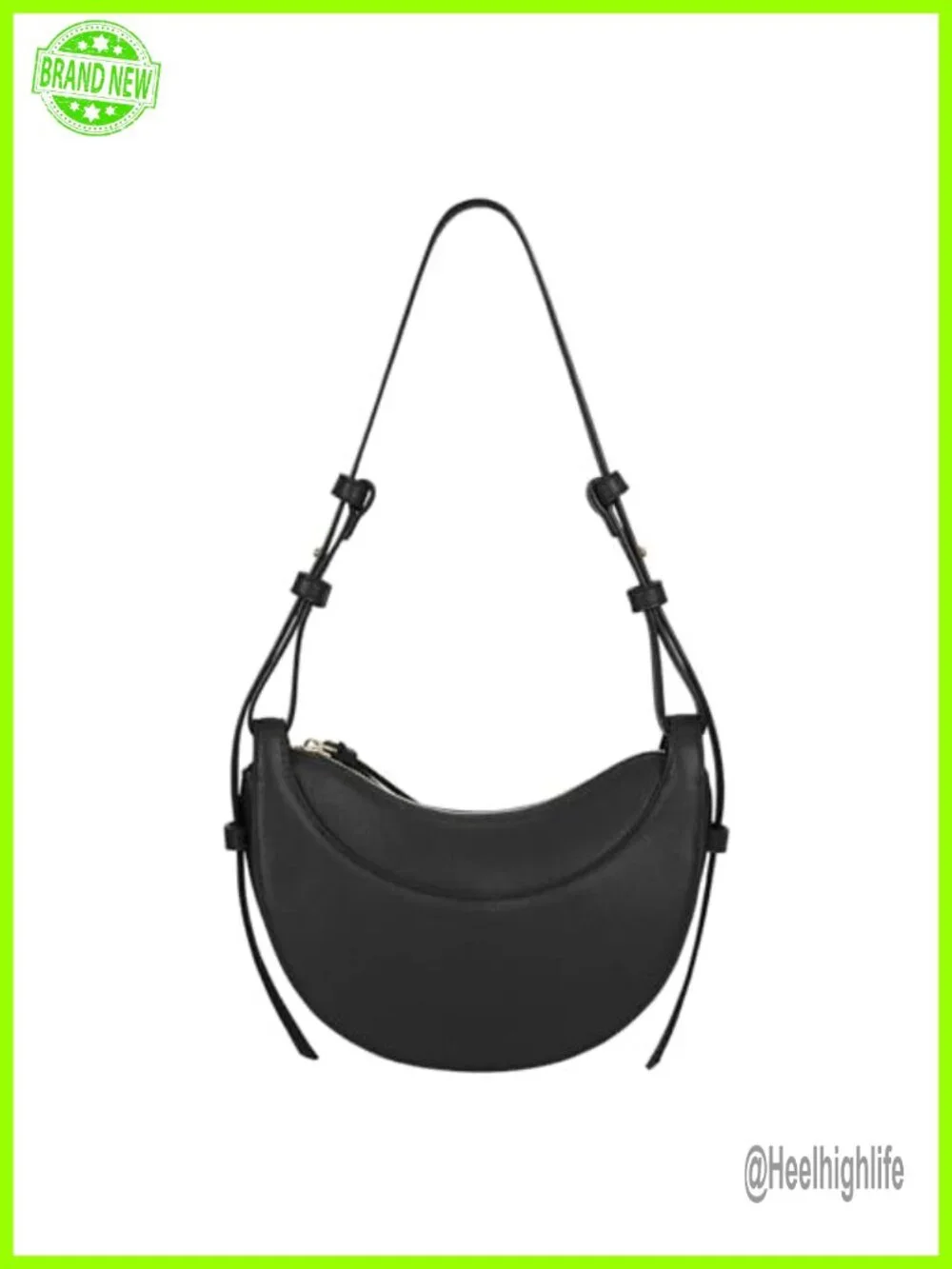 Faux Leather Saddle Bag Crescent Crossbody Hobo Purse with 2 Straps